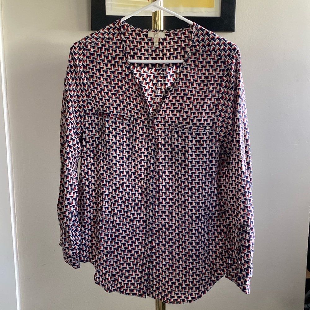 Joie Silk Sailboat Blouse